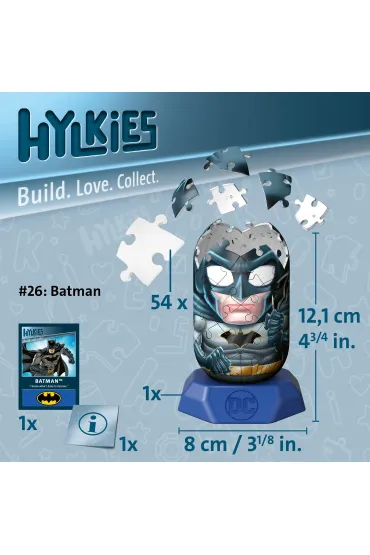 Puzzle 54 el. 3D Hylkies: DC Batman Ravensburger