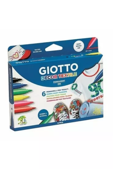 Flamastry Decor Textile Giotto 6 szt.