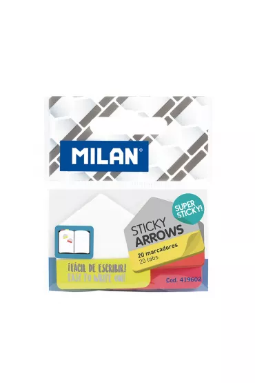 Milan Zak�adki indeksuj�ce strza�ki Super Sticky 20 kartek 20 szt.