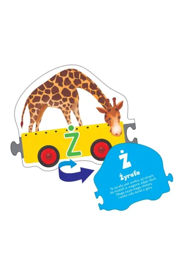Lokomotywa. Literkowe ZOO. Uk�adanka edukacyjna Adamigo