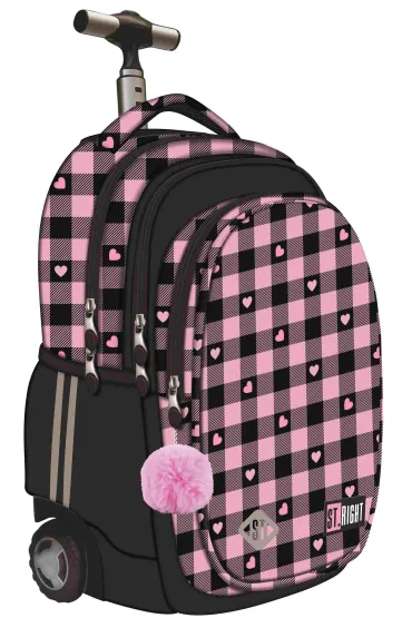 St. Majewski Plecak na k�kach 4-komorowy Pink Checkered