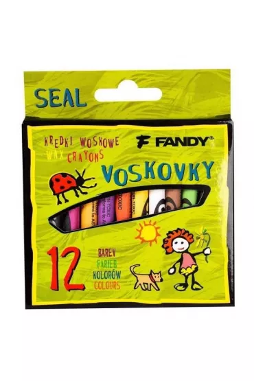 Fandy Kredki �wiecowe Seal 12 szt.