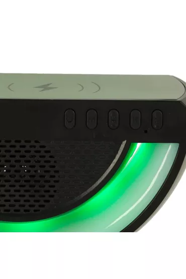 Lampka LED Gamingowa RGB gonik adowarka indukcyjna czarna czarny