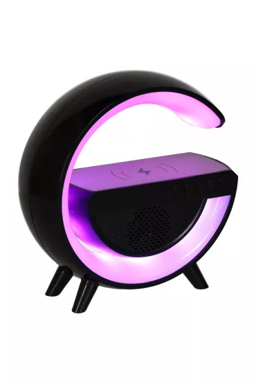Lampka LED Gamingowa RGB gonik adowarka indukcyjna czarna czarny