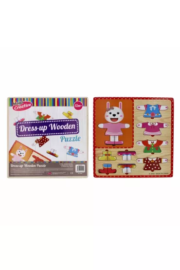 Uk�adanka drewniana 10 el. Ubieranka Mega Creative