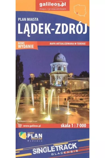 L�dek Zdr�j - plan miasta 1:7000
