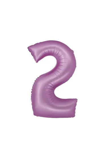 Godan Balon foliowy Smart Cyfra 2 lawendowa matowa 76cm