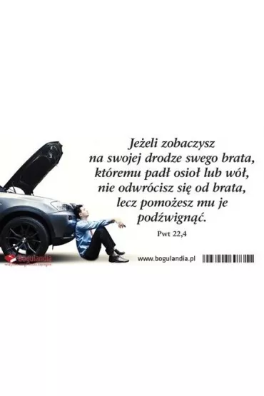Magnes na lod�wk�. Je�li zobaczysz na swojej drodze swego brata, kt�remu pad� osio� lub w�, nie odwr�cisz si� od brata, lecz pomo�esz mu je pod�wign��. Magnes 28