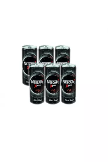 Nescafe Orze�wiaj�ca czarna kawa na zimno Xpress Black Roast Zestaw 6 x 250 ml