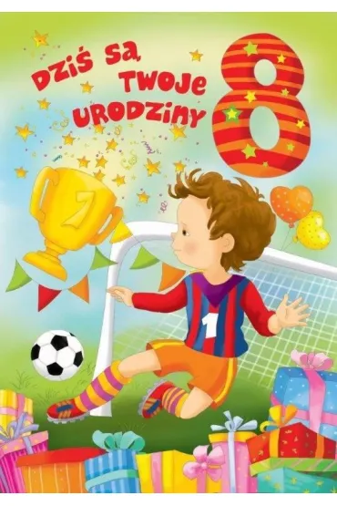 Art Nuvo Karnet 8 urodziny pi�karz