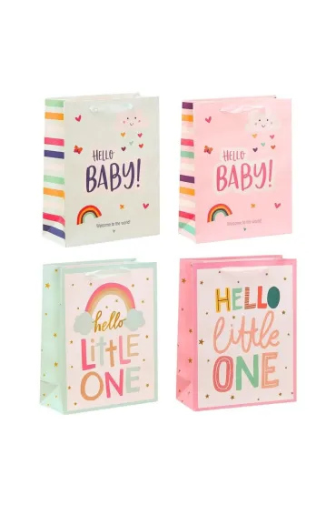 LeanToys Torebka prezentowa Baby Little One 32x12x10cm