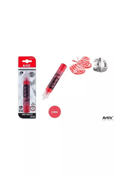 Artix Farba strukturalna 3D koralowy 30 ml