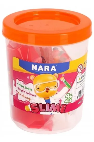 Zestaw masa �elowa sensoryczna Slime NARA w opakowaniu + koraliki + kleje Pilot