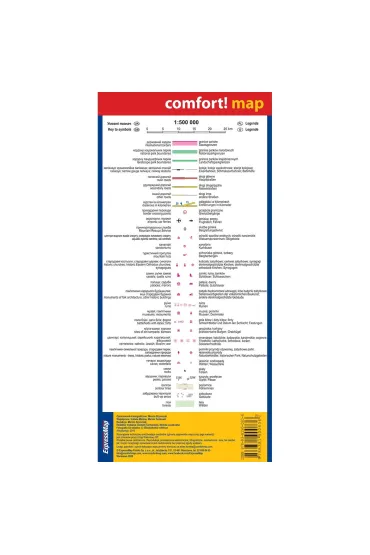 comfort!map Mapa samochodowo-turystyczna Ukraina zachodnia, Lw�w 1:500 000