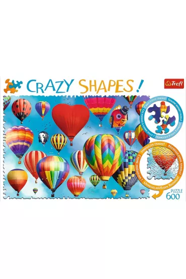 Puzzle 600 el. Crazy Shapes. Kolorowe balony Trefl
