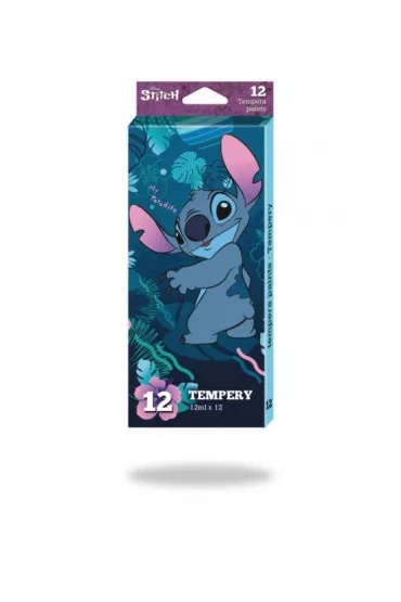 CoolPack Farby tempera w tubach Disney Core Stitch 12 ml x 12 kolor�w