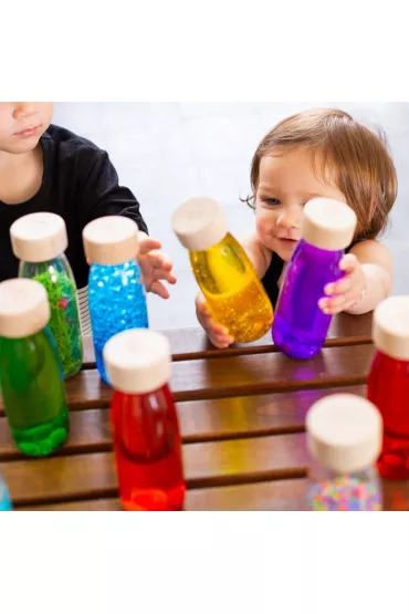 Petit Boum Butelka sensoryczna Float z�ota