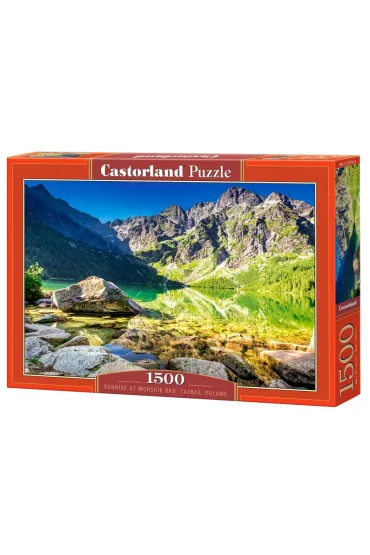 Puzzle 1500 el. Sunrise at Morskie Oko, Tatras, Poland Castorland