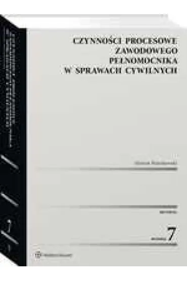 Czynno�ci procesowe zawodowego pe�nomocnika w sprawach cywilnych - Henryk Pietrzkowski