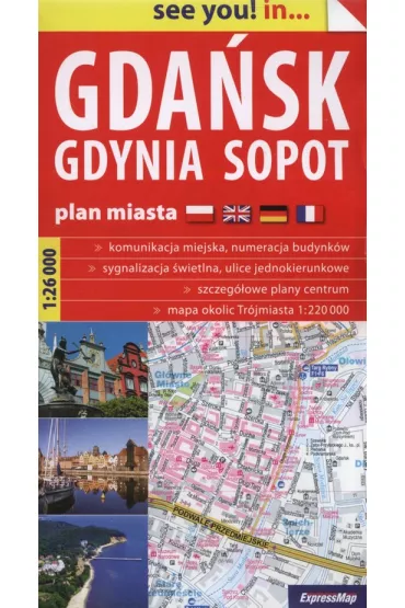 Gda�sk, Gdynia, Sopot. Plan miasta 1:26 000