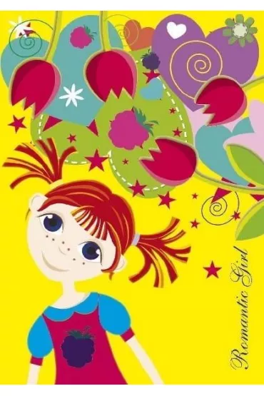 Ibis/Books Zeszyt A5 Romantic girl - Je�ynka kratka 16 kartek