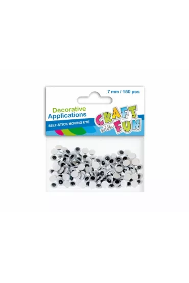 Craft with Fun Ozdoba dekoracyjna oczy 7mm