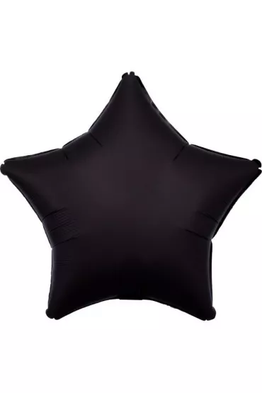 Amscan Balon foliowy Lustre Black gwiazda 48cm