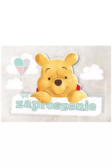 Kukartka Zaproszenie Kubu� Puchatek ZD-020 5 szt.