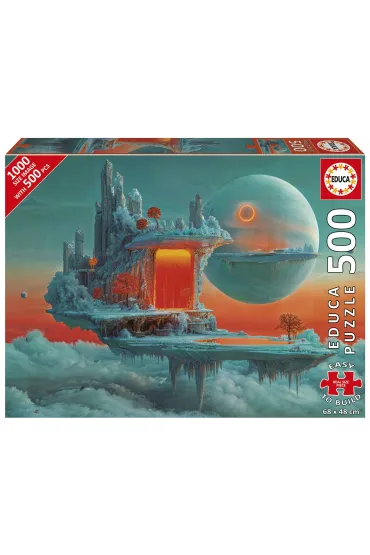 Puzzle 500 el. Planeta ognia i lodu Educa