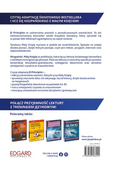 Ma�y Ksi���. Hiszpa�ski. El Principito. Adaptacja z �wiczeniami - Antoine de Saint Exupery