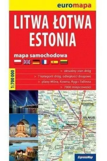 see you! in? Mapa samochodowa Litwa, �otwa, Estonia 1:700 000