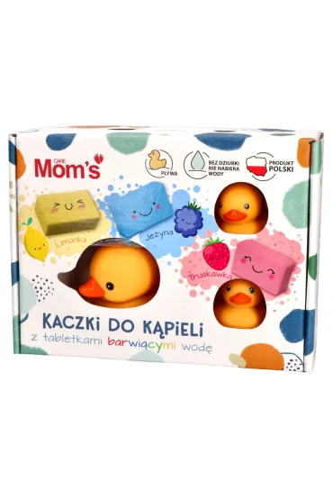 Kaczki do k�pieli z tabletkami barwi�cymi wod� Moms Care