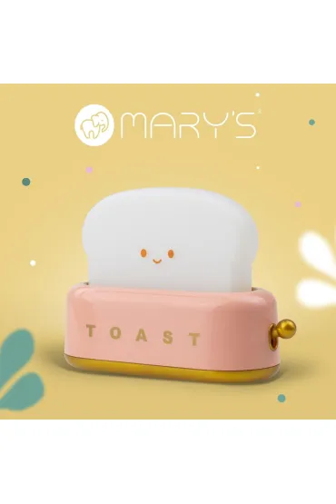 Marys Lampka nocna LED toster r�owy