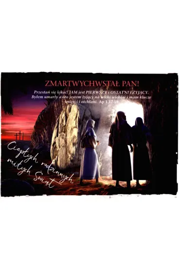 Kartka Wielkanoc 2 Zmartwychwsa� Pan 4442 - Edyta Bogulak