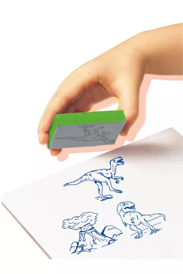 Zestaw piecz�tek z kredkami Dinozaury Ses Creative