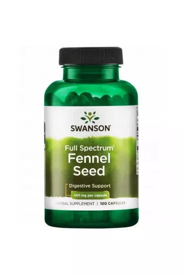 Swanson Full Spectrum Fennel Seed - Nasiona Kopru Suplement diety 100 kaps.