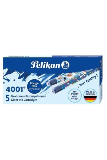 Pelikan Naboje atramentowe niebieskie Design 5 szt.