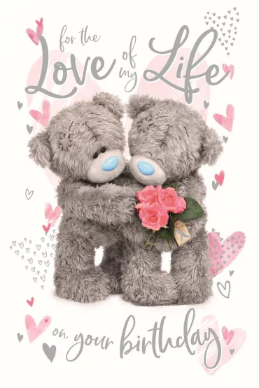 Carte Blanche Kartka urodzinowa holograficzna 3D For the love...