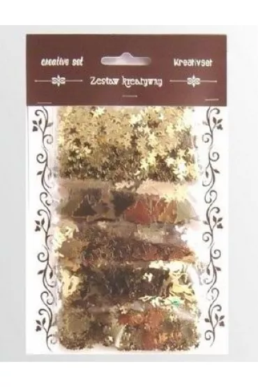 Galeria Hobby Zestaw element�w z�otych z folii 5g