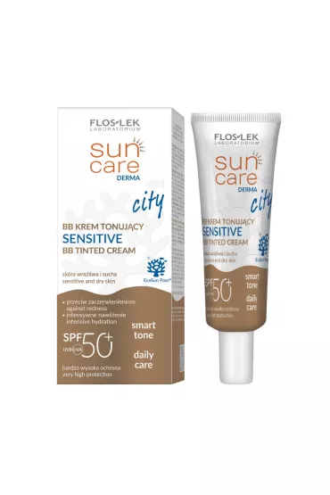 Floslek Sun Care Derma krem BB do twarzy SPF50+ Sensitive 30 ml