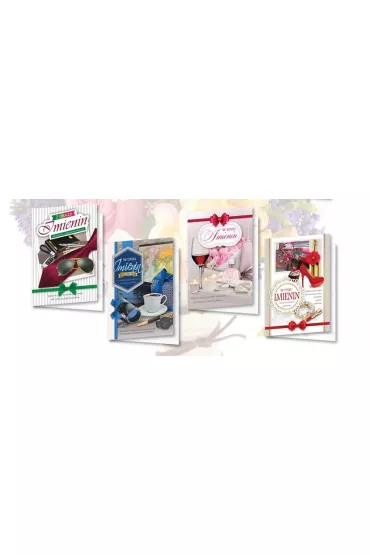 Top Graphic Karnet B6 z nalepkami Imieniny mix 10 szt.