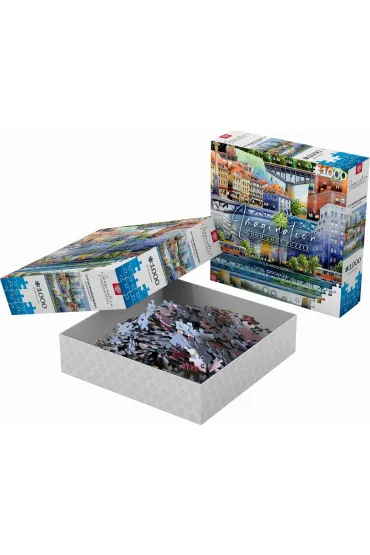 Puzzle 1000 el. Imagination: Tytus Brzozowski Warsaw Bridges / Warszawskie mosty Good Loot