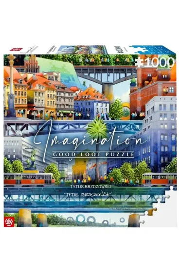 Puzzle 1000 el. Imagination: Tytus Brzozowski Warsaw Bridges / Warszawskie mosty Good Loot