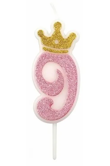 �wieczka 9 r�owa 6,8cm PARTY GO