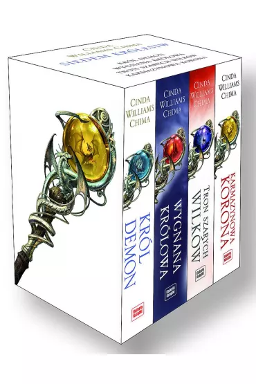 Pakiet Siedem kr�lestw. Tomy 1-4: Kr�l Demon, Wygnana kr�lowa, Tron Szarych Wilk�w, Karmazynowa Korona - Cinda Williams Chima