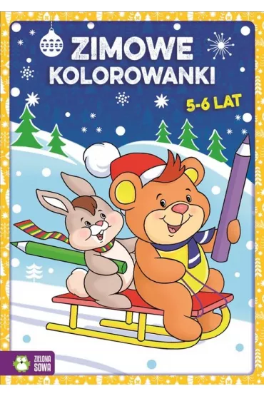 Zimowe kolorowanki 5-6 lat