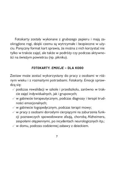 Fotokarty Emocje Uniwersalna pomoc edukacyjna - El�bieta Guba�a