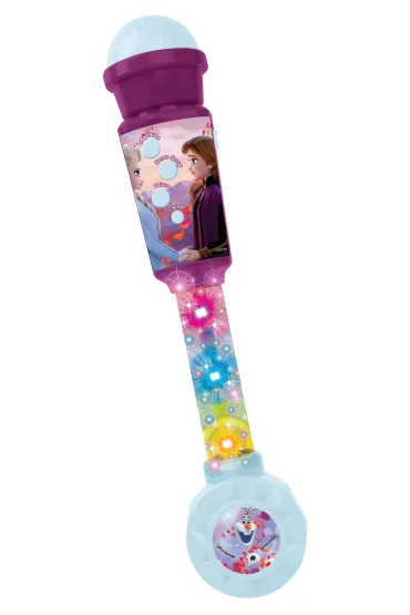 Lexibook-Apollo Mikrofon Frozen z efektami �wietlnymi i d�wi�kowymi i z��czem AUX-IN MIC90FZ