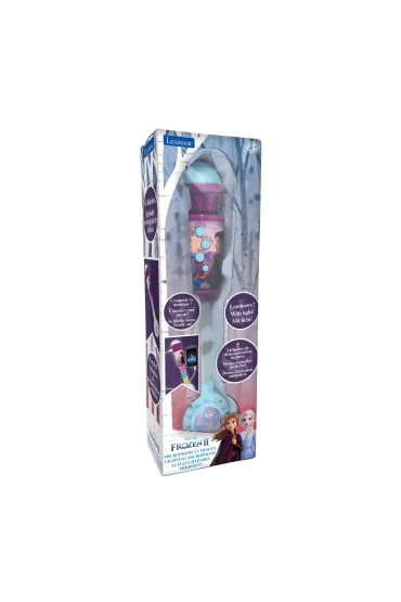 Lexibook-Apollo Mikrofon Frozen z efektami �wietlnymi i d�wi�kowymi i z��czem AUX-IN MIC90FZ