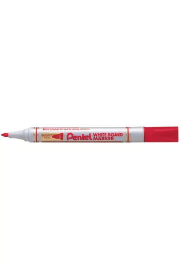 Pentel Marker sucho�cieralny ekonomiczny MW85 czerwony czerwony 12 szt.